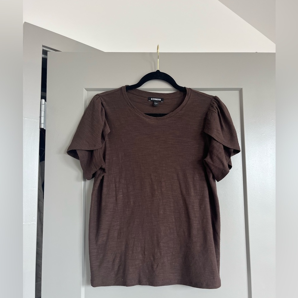 Express Brown Top